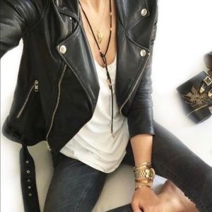 Black Faux Leather Jacket